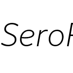 SeroPro-ExtralightItalic