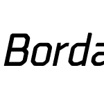 Borda DemiBold Italic