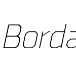 Borda Light Italic