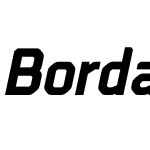 Borda ExtraBold Italic