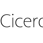 Cicero Sans Light