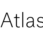 Atlas Grotesk Thin