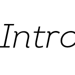 Intro Light Italic