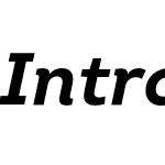 Intro Bold Italic