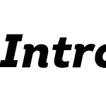 Intro Black Italic