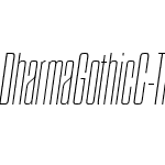 Dharma Gothic C Thin Italic