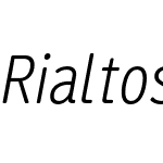 Rialtos Condensed