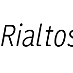 Rialtos Condensed