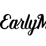 Early Morning Typeface