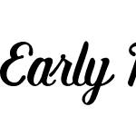 Early Morning Typeface