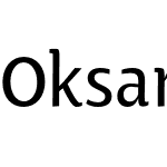 Oksana Text Narrow DemiBold