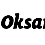 Oksana Text Narrow Heavy