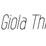 Giola Thin Italic