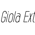 Giola Extra Light Italic