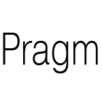 Pragmatica Condensed ExtraLight