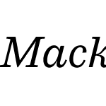 Macklin Variable