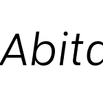 Abitare Sans Italic