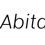 Abitare Sans Italic