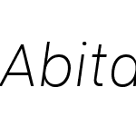 Abitare Sans Italic