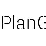 Plan Grotesque Stencil Light