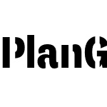 Plan Grotesque Cond Stencil