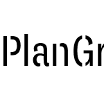 Plan Grotesque Cond Stencil