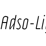Adso Light Italic