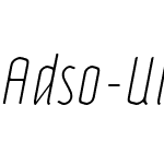 Adso UltraLight Italic