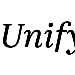 Unify Serif