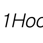 1HoonModern Light italic