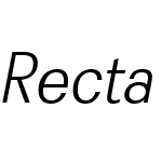 RectaW01-LightItalic