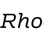 Rhodium-Italic