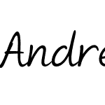 Andrea II Script Slant