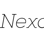 Nexa Slab Thin Italic