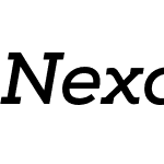 Nexa Slab Bold Italic