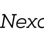 Nexa Slab Book Italic