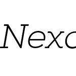 Nexa Slab Light Italic