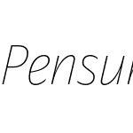 Pensum Sans