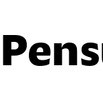 Pensum Sans