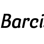 Barcis Norm Demi Italic