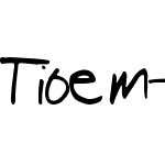 Tioem-Handwritten