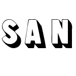 Sans Serif Shaded