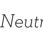 Neutraface Slab Text