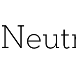 Neutraface Slab Text