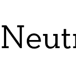 Neutraface Slab Text