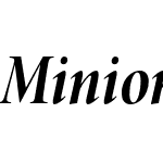 Minion Pro Display