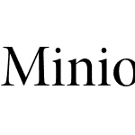 Minion Pro Display