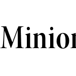 Minion Pro Display