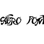 Aero Font One