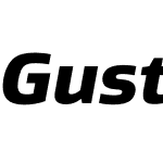 Gustan Black Italic